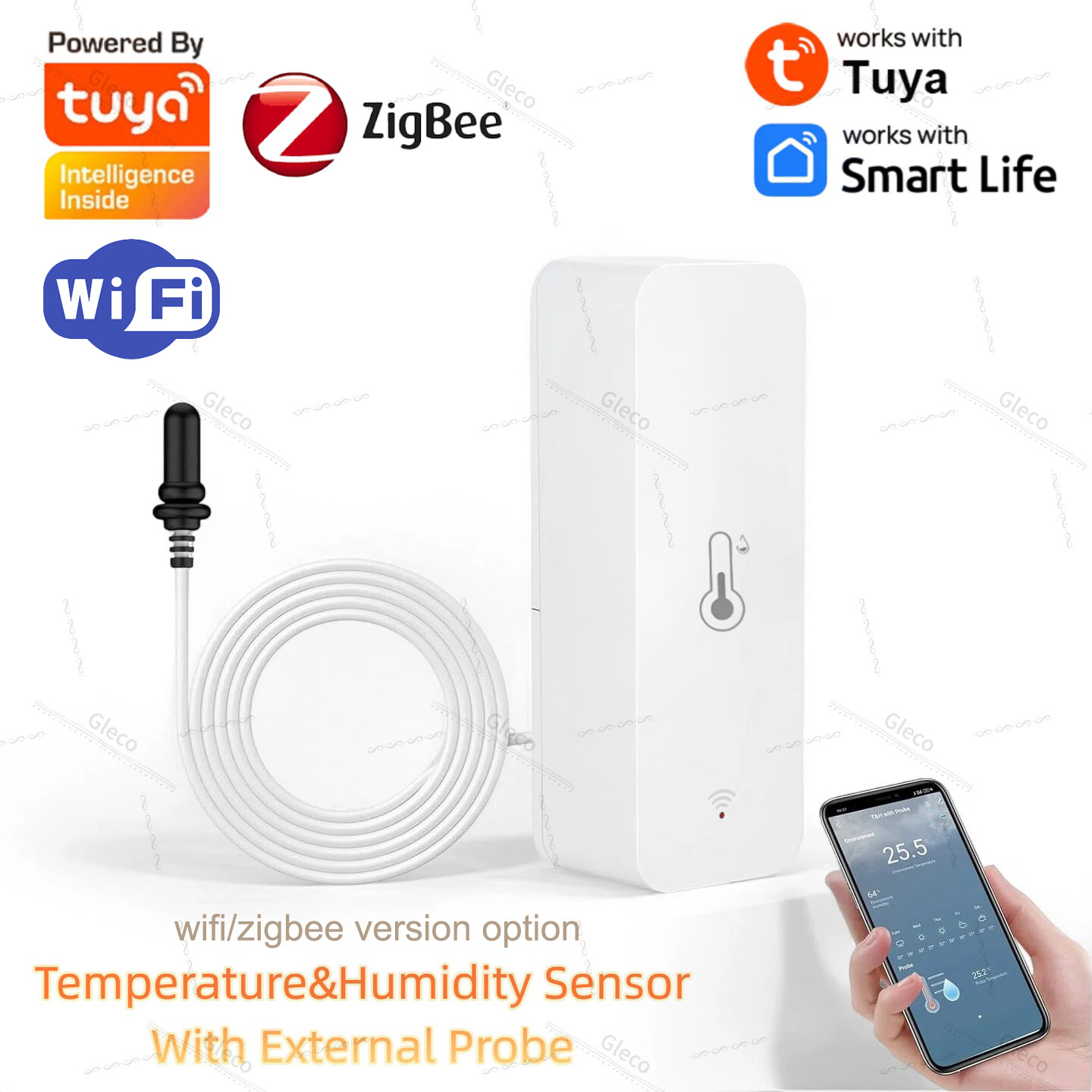 Plant Monitor - Czujnik temperatury i wilgotności Tuya Wifi